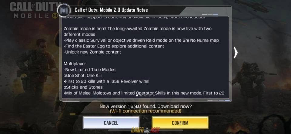 Call of Duty Mobile New Update Version 1.6.9.0 Zombie Mode LIVE iOS Version Full Game Free Download