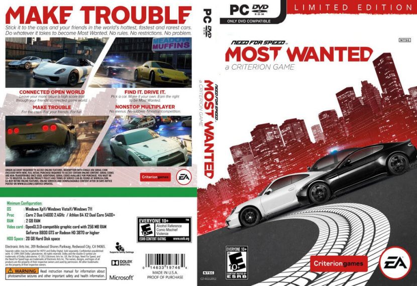 Need For Speed Most Wanted 2 PC Game Free Download By Worldofpcgames.net