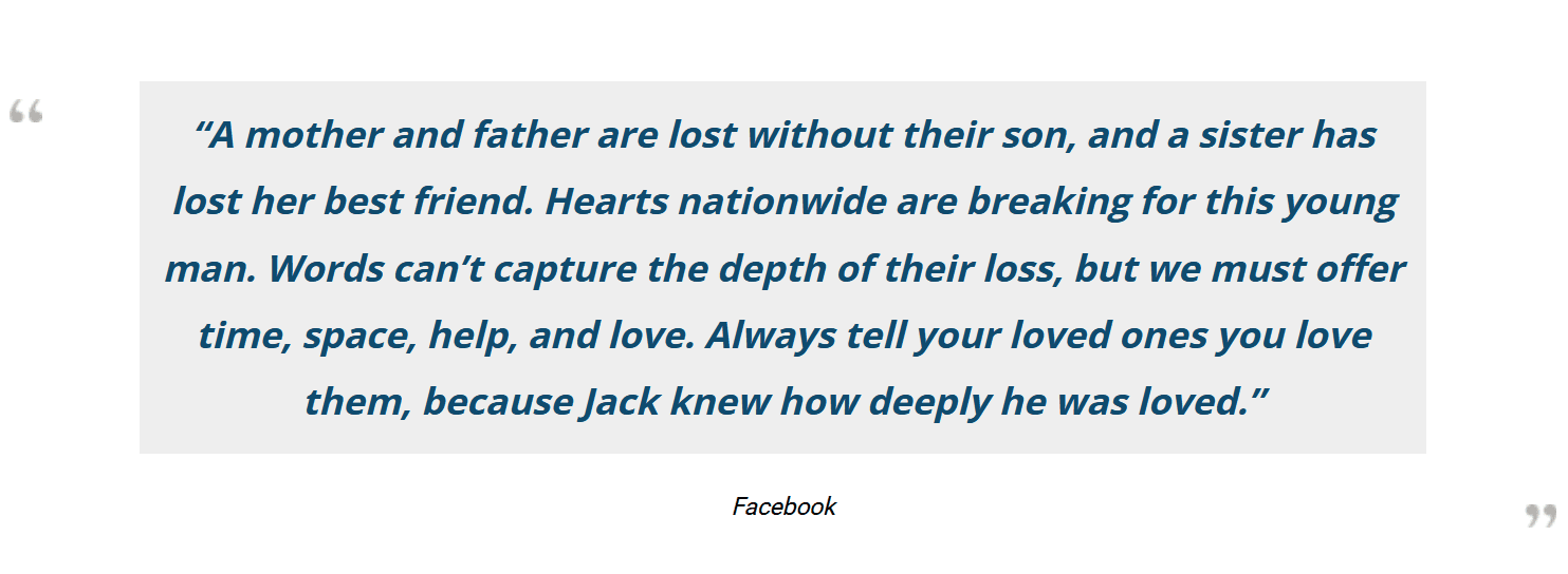 Brentsville District High School Lacrosse Player Jack Steinbrunner’s Death Leaves His Parents And Family Heartbroken