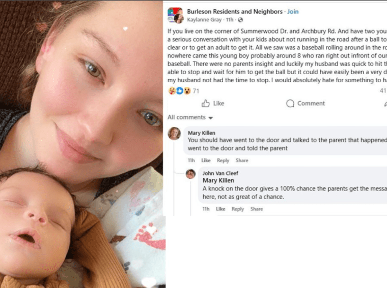 Child Runs Into Road While Chasing Baseball in Burleson and Driver Stops Just in Time as Community Talks About Street Safety