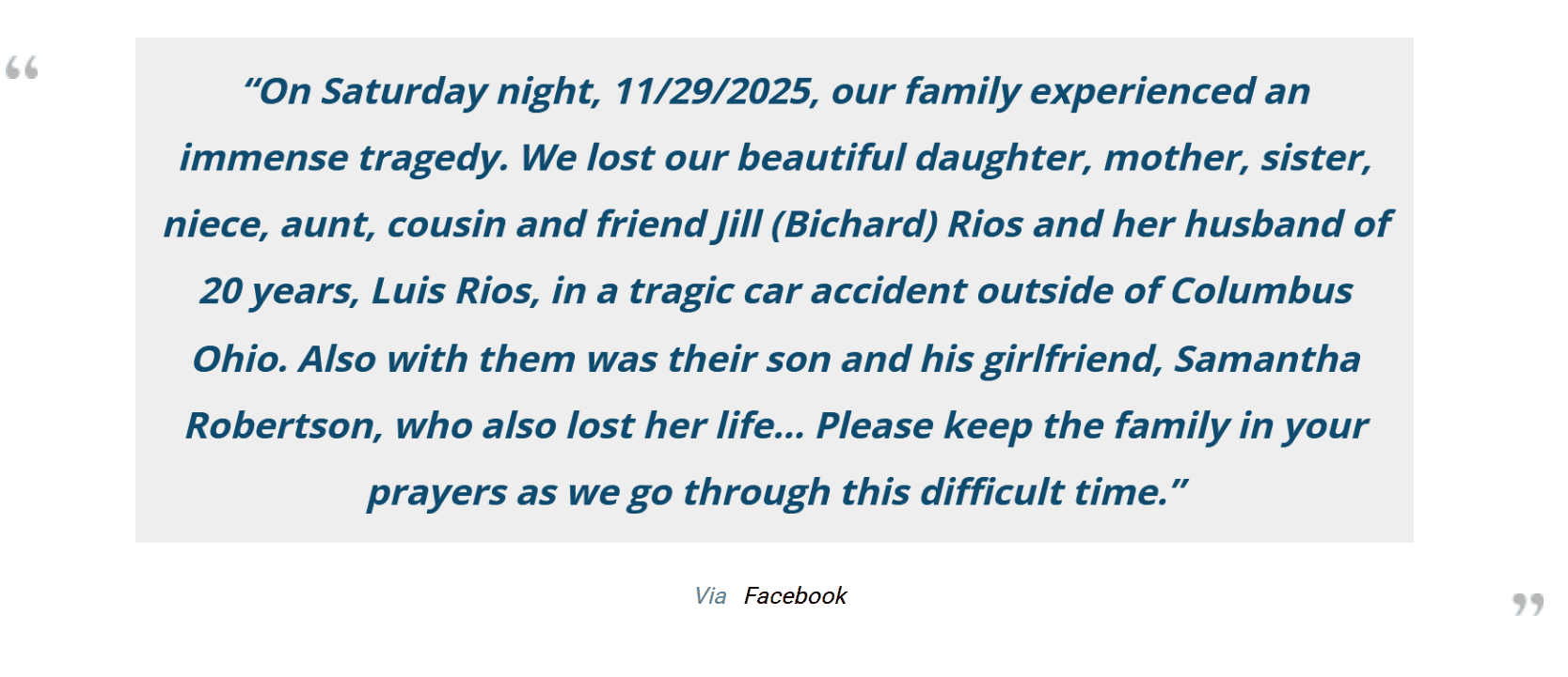 Former Cambridge Bobcat Softball Player Samantha Robertson Passes Away After Tragic Thanksgiving Weekend Crash Near Columbus