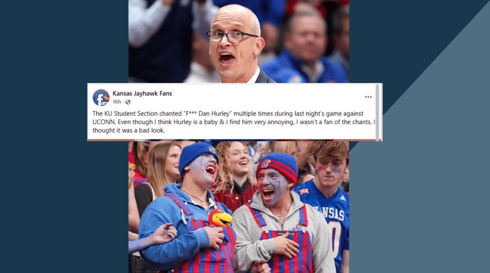 KU Student Section Gets Heat for “F Dan Hurley” Chant Against UConn