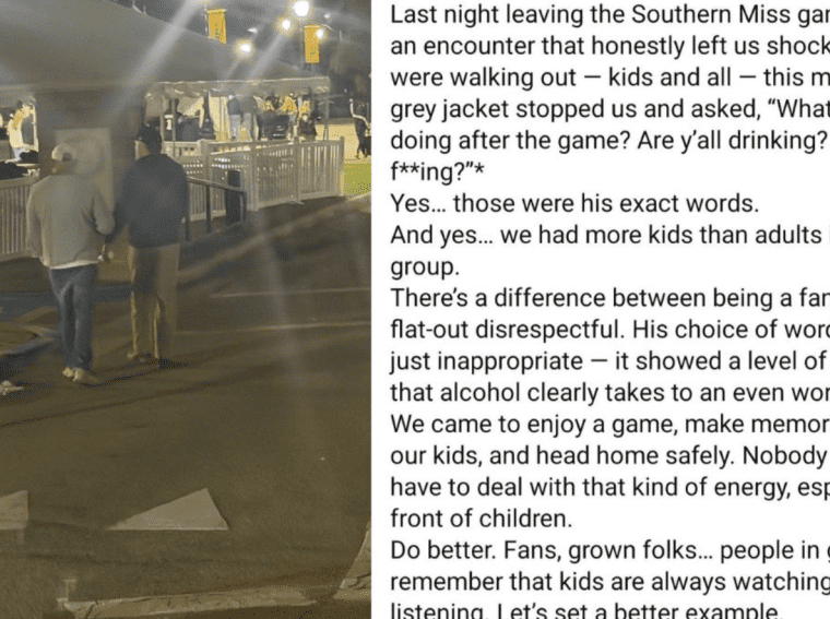 Man Harasses Woman At Spirit Park In Mississippi After USM Football Game