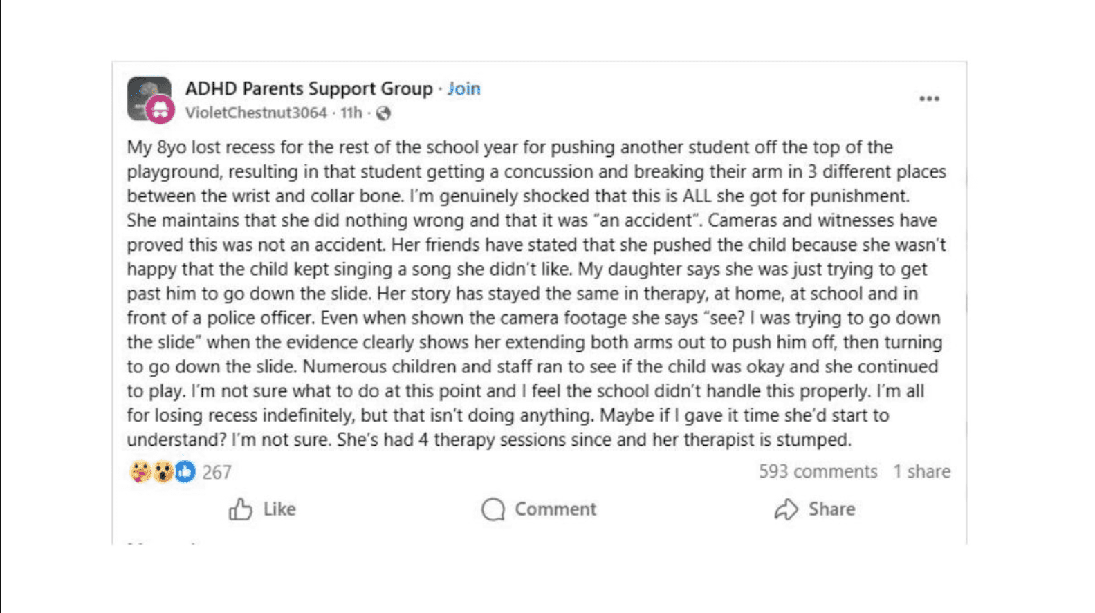 Severe Playground Injury Causes Debate Was the Punishment Fair