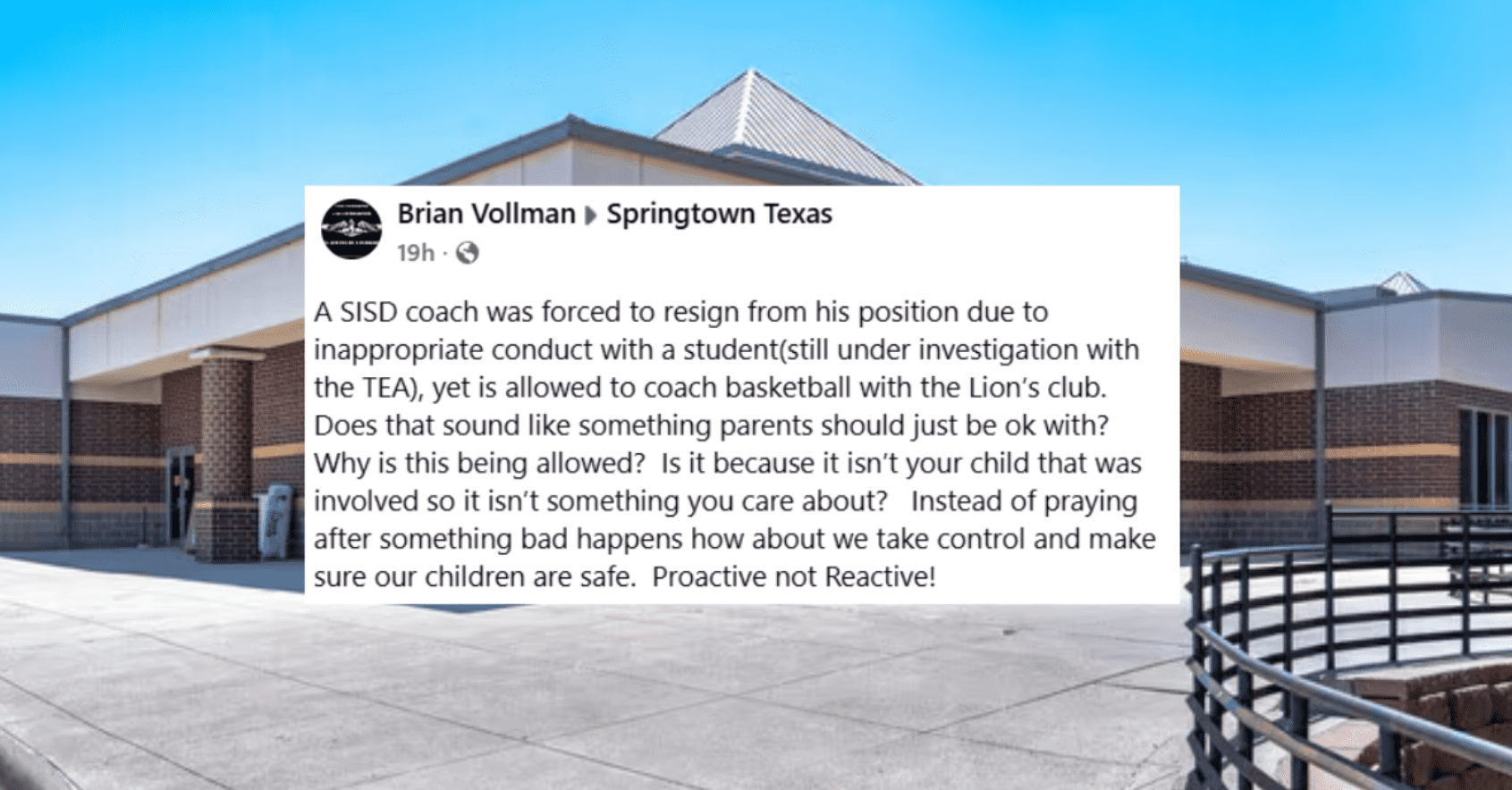 Springtown TX Parents Worried After Coach Accused Of Misconduct Still Coaching In Local League