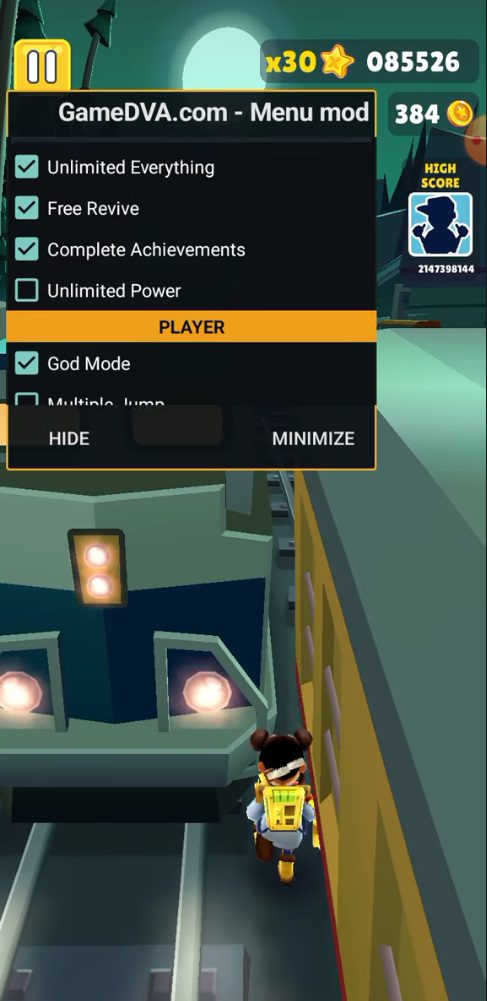 Subway Surfers MOD APK With Menu Control Full Feature List and Gameplay Guide