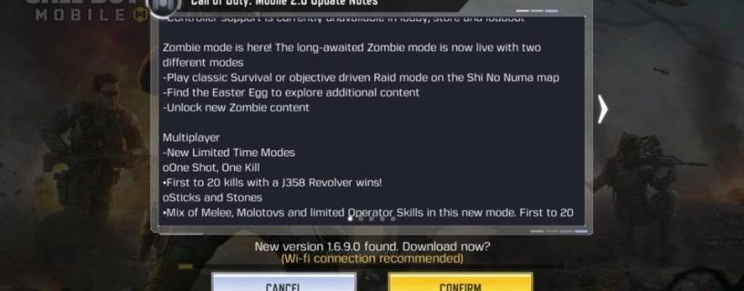Call of Duty Mobile New Update 1.6.9.0 Zombie Mode LIVE iOS Version Full Game