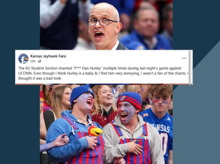 KU Student Section Gets Heat for “F Dan Hurley” Chant Against UConn