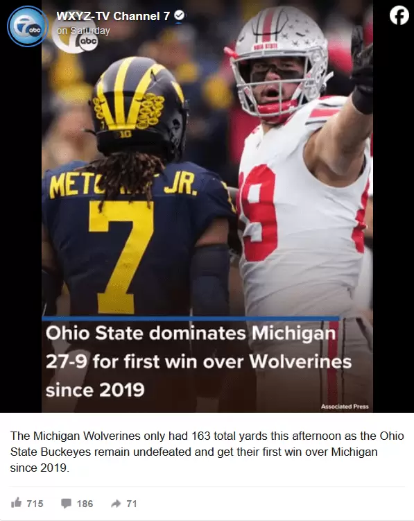 Michigan Players Tried To Confront OSU Players Near Locker Rooms After Rivalry Game